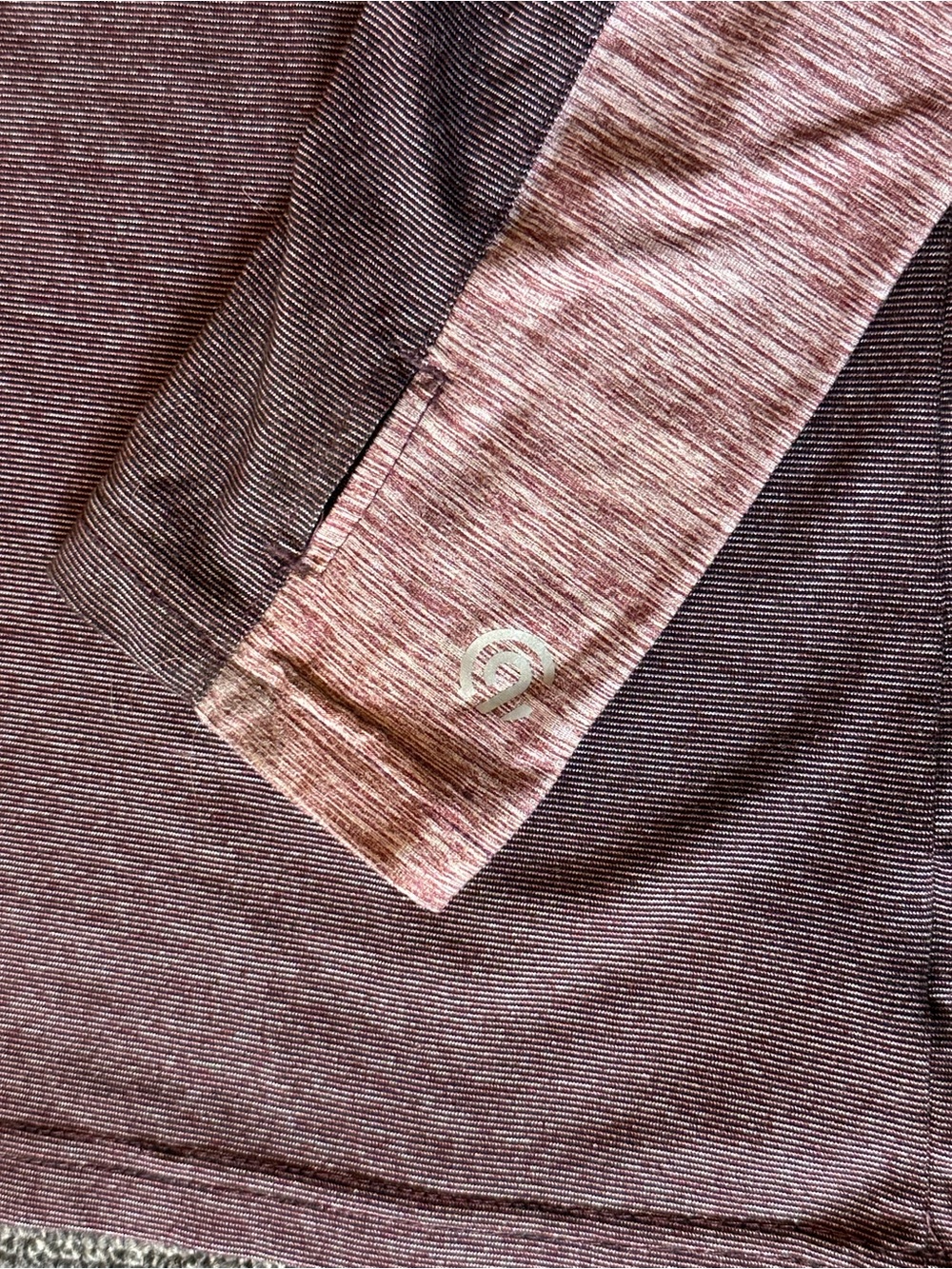Kids Champion Long Sleeve Half-Zip Top in Heather Plum and Mauve | SIZE KIDS M - Picture 5 of 7